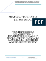 Memoria de Calculo Estructural Llanquipampa