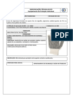 Especificação Técnica de Equipamento (EPI) - LUVA VAQUETA