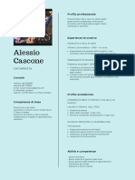 Blu e Nero Curriculum Vitae Accademico