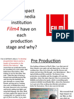 What Impact Did The Media Institution Have On Each Production Stage and Why?