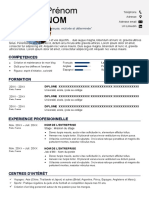 curriculum vitae etudiant