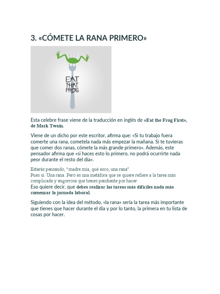 Metodo La Rana | PDF