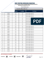 Career Testing Services Pakistan: Test Marks Total Marks Roll #. Sr. # Post Name