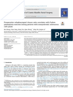 2020 Preoperative Velopharyngeal Closure Ratio Correlates With Furlow Palatoplasty Outcome Among Patients With Nonsyndromic Submucous Cleft Palate