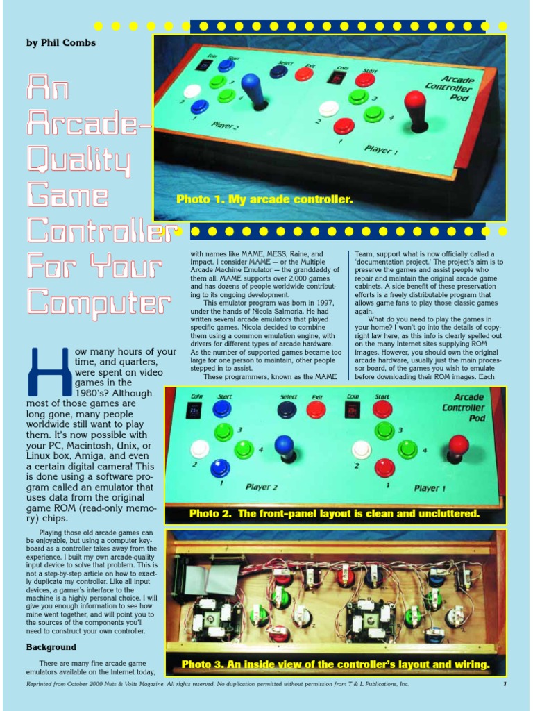 PC Game Controller PDF Macintosh Personal Computers