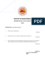Bmpj6803 Project Management (Test) 111021