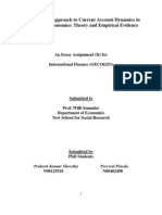 Essay 2 Inter Temporal Approach To Current Account Dynamics