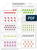 Comparing Numbers Worksheet - Count Objects and Use Comparison Symbols