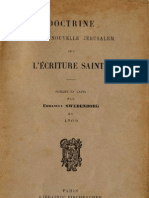 Em Swedenborg Doctrine de La Nouvelle Jerusalem Sur L'Ecriture Sainte 1763 Librairie Fischbacher 1901