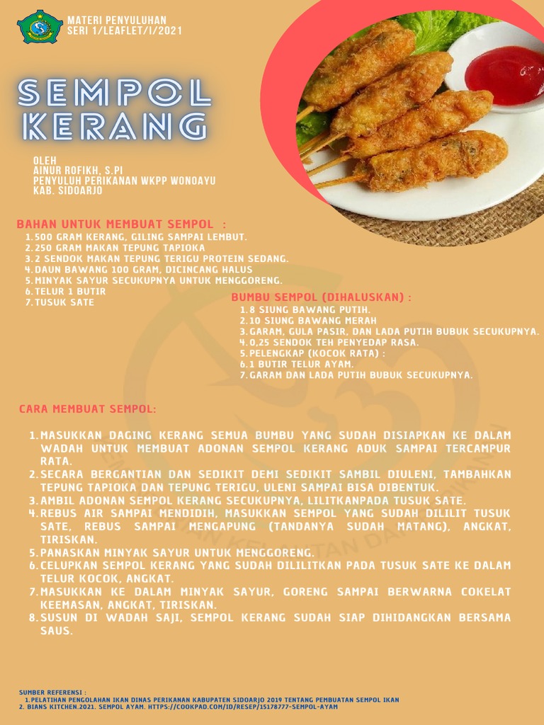 Cara Membuat Sempol Kerang Praktis | PDF | Memasak, Makanan, & Anggur ...
