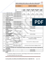 Electricity Tariff Schedule 2021-22