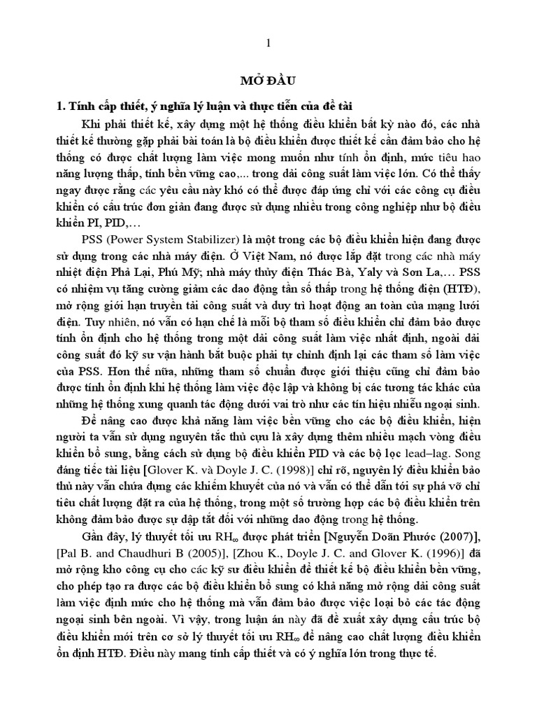 Kiểm chứng bộ điều khiển PSS thiết kế mới bằng mô phỏng trong Matlab ...