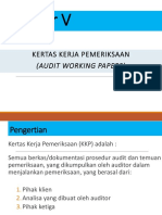 Chapter V Kertas Kerja Pemeriksaan Audit Working Papers