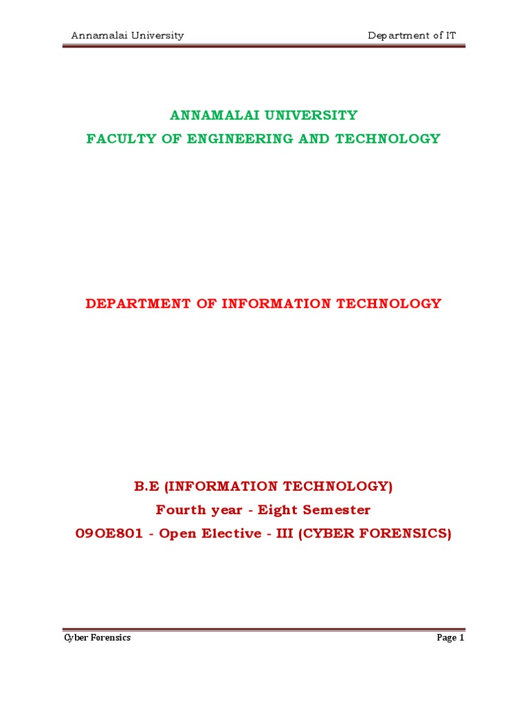 Cyber Forensics | PDF | Computer Forensics | Computer Security