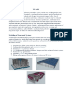 Etabs: Modeling of Structural Systems