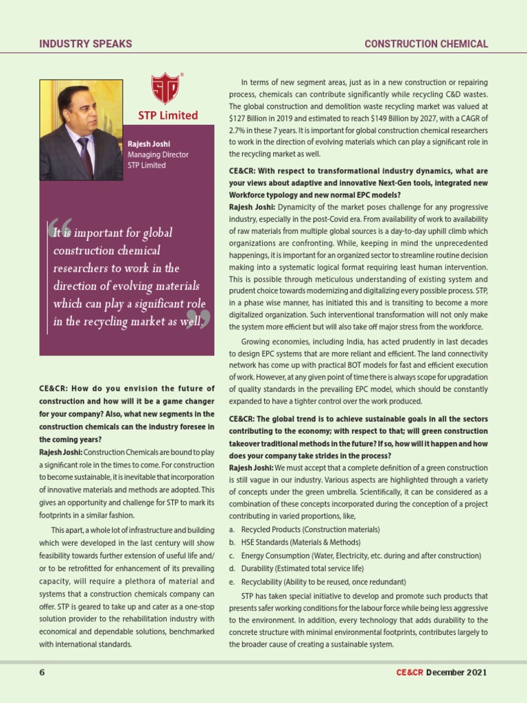 STP Limited CE&CR - December'21 | PDF | Green Building | Sustainability