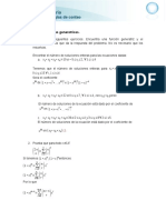 Funciones generatrices para problemas de conteo