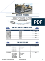 Dozer Parts: Track Frame Bushings