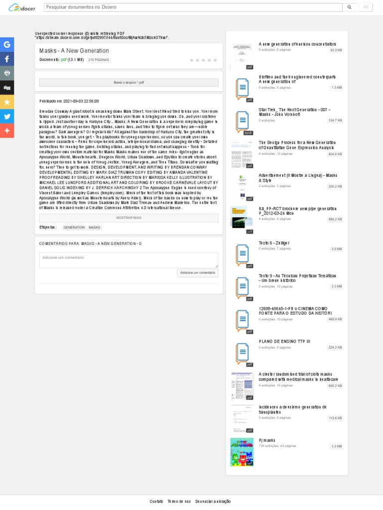 Masks A New Generation Baixar PDF de PDF