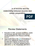 S 2 o 2 Sources of in Come and The Relationship