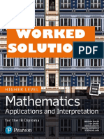 Mathematics HL - WORKED SOLUTIONS - Applications and Interpretation - Pearson 2019