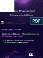 Material Components. Setting Up An Android Theme