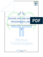 Docker and K8s Master Program - Syllabus - Mithun Technologies - 2022