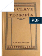 La Clave de La Teosofía. H. P. Blabatsky