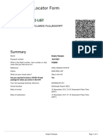 Passenger Locator Form: Non-Red List