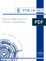 ASME PTB 10 2015 Guide for ASME Section VIII Division 1 Stamp Holders