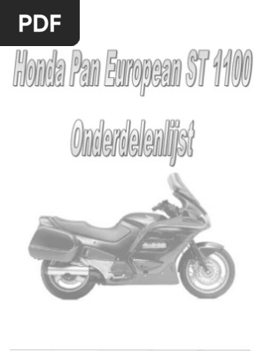 Onderdelenlijst Pan European ST 1100 | PDF | Anti Lock Braking