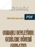 12-Osmanli Geri̇leme Dönemi̇ (1699-1792)