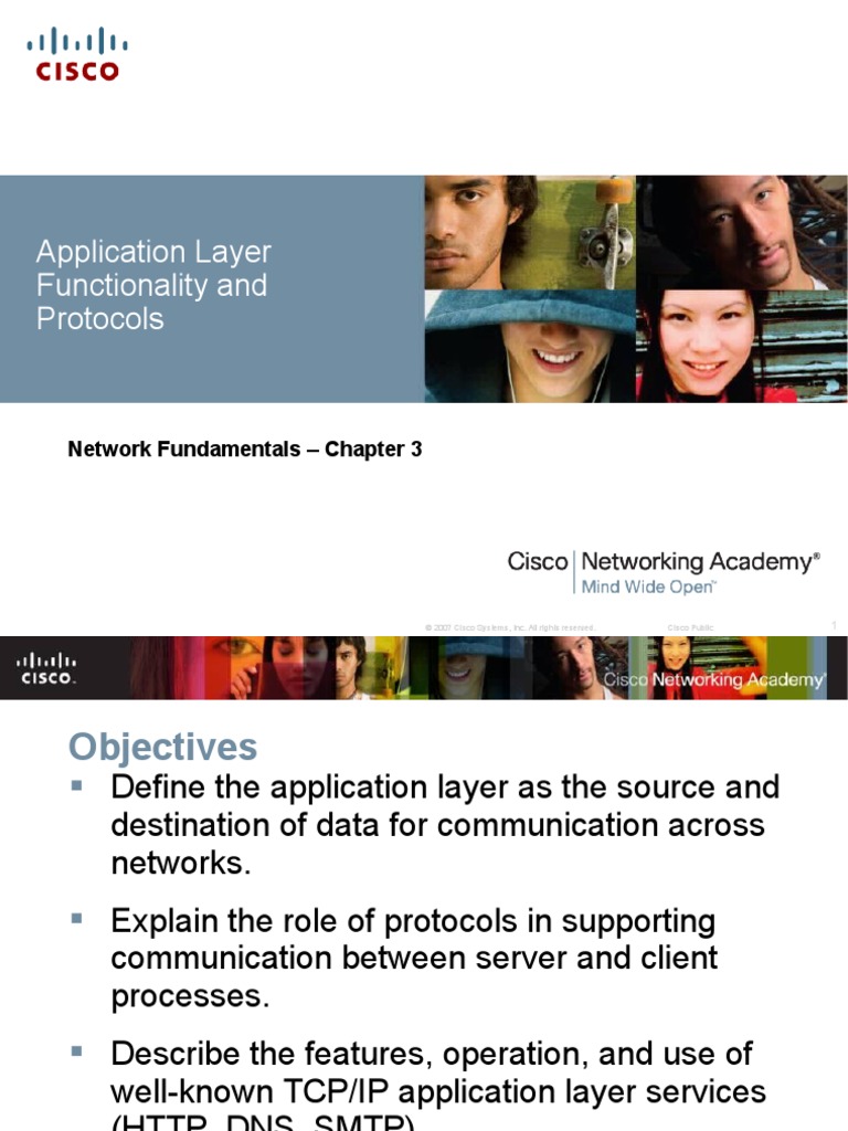 Application Layer Functionality and Protocols: Network Fundamentals ...
