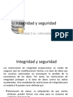 Integridad y Seguridad