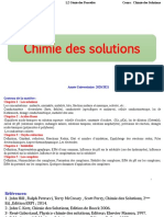 Cours 1 de Chimie Des Solutions Chapitre 1 Conductimétrie