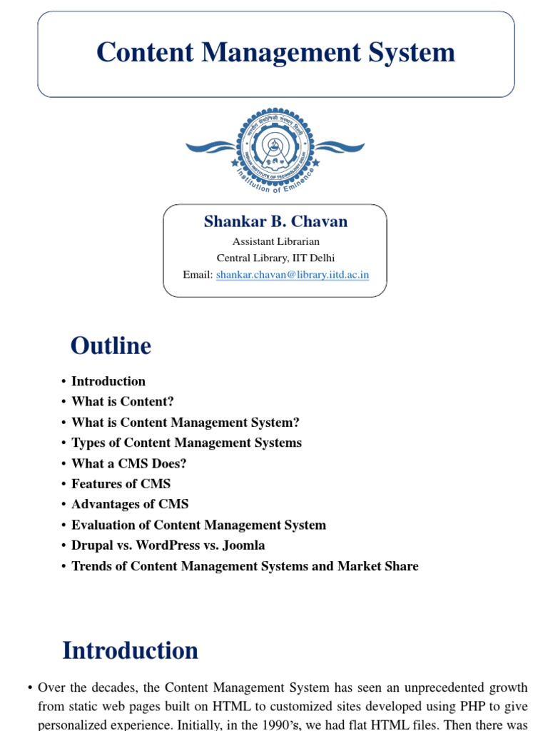 Overview of Content Management Systems | PDF | Joomla | Word Press