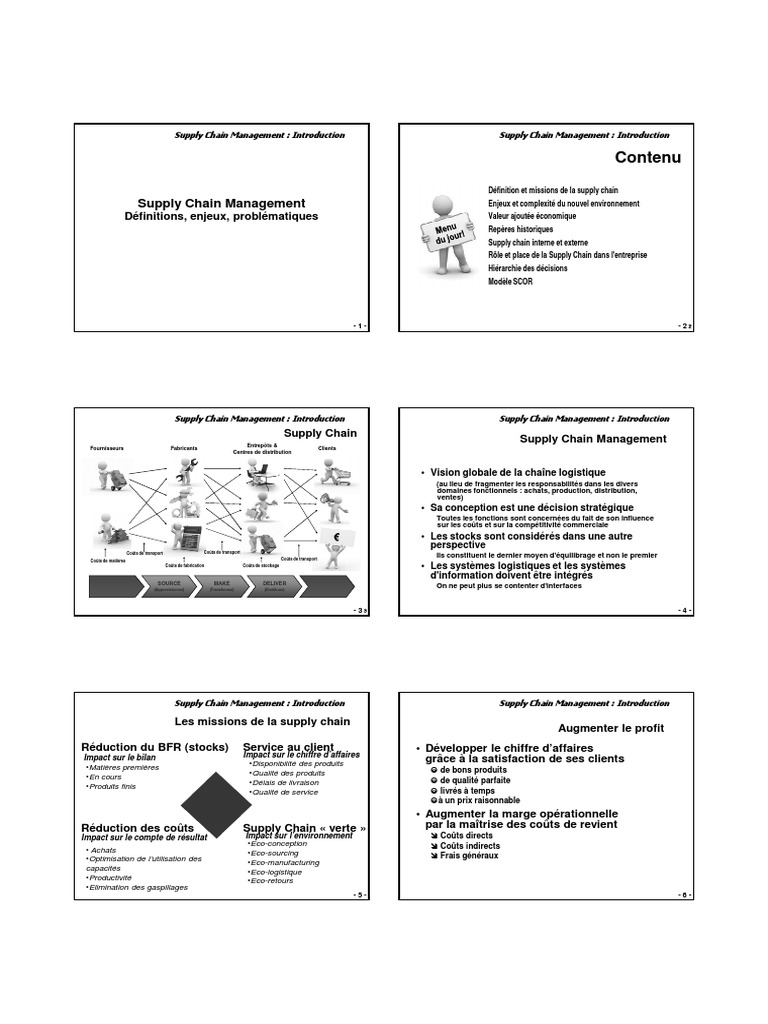 Introduction au Supply Chain Management | PDF | Gestion de la chaîne ...