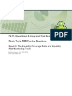 Practice Question Basel III Liquidity Coverage Ratio
