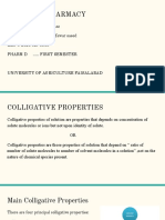 Colligative Properties