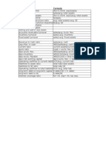 Formulas for Final Fin 4830