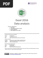 ExcelData Analysis Manual