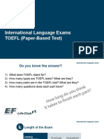 International Language Exams TOEFL (Paper-Based Test)