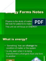 Forms of Energy Notes