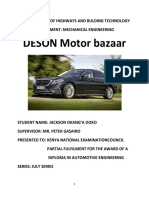 DESON Motor bazaar business plan