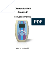 Diamond Shield Zapper IE: Instruction Manual