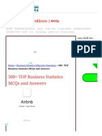 300+ TOP Business Statistics MCQs