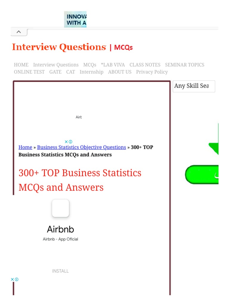 BUSINESS STATISTICS QUESTIONS AND ANSWERS PDF 2022 PDF DOWNLOAD visual data 6
