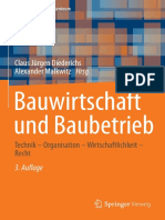 Bauwirtschaft Und Baubetrieb Technik Organisation Wirtschaftlichkeit Recht 3 Aufl