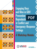 Engaging Boys and Men in GBV Prevention and Reproductive Health in Conflict and Er Settings