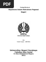 Download Nepotisme Dalam Rekrutmen Pegawai Negeri by Pandhu Yuanjaya SN55048746 doc pdf